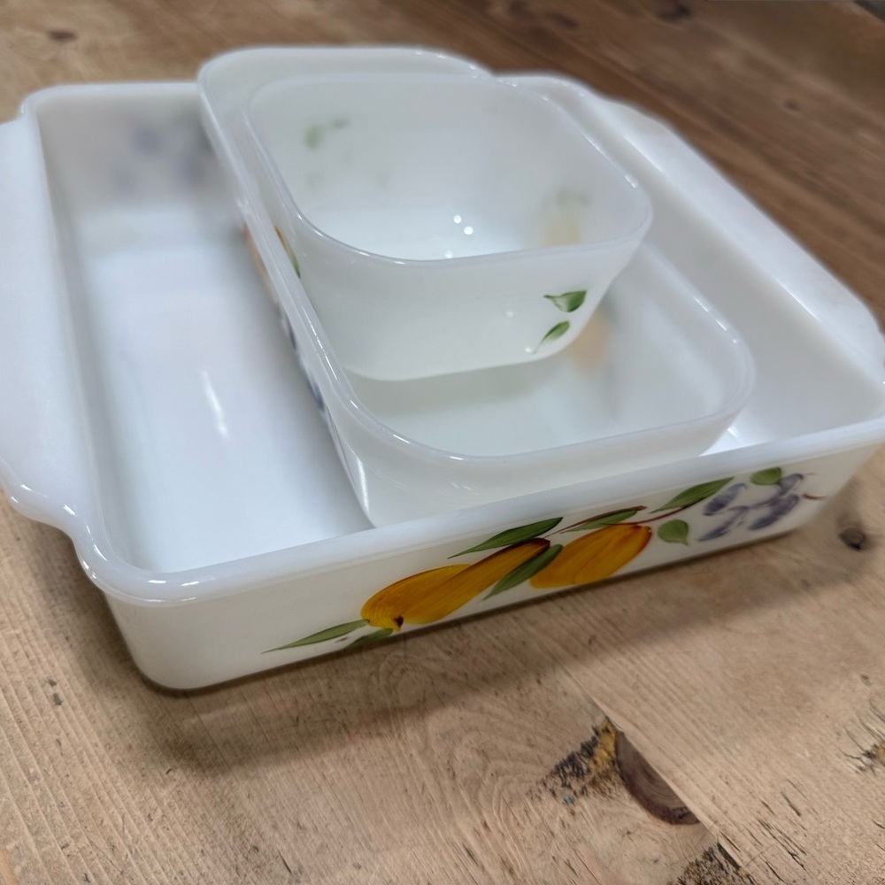 Fire King Baking Dish Set - 3 pieces